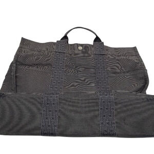 Hermès Garden Party Grey Canvas Tote Bag